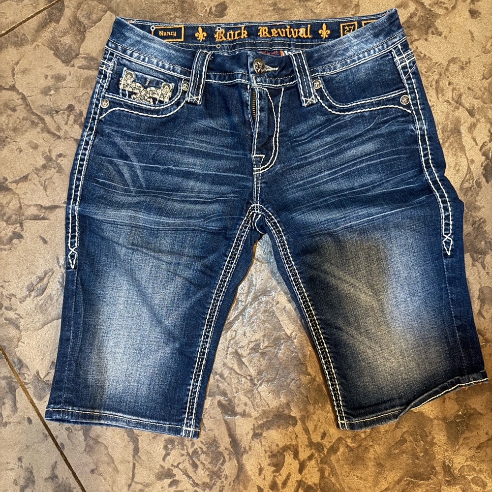 Rock Revival Indigo Jean Shorts